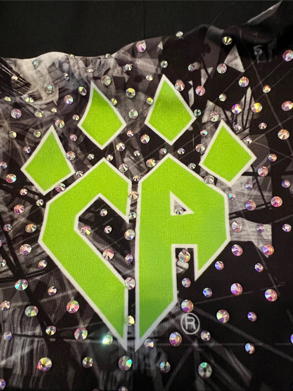 Rebel Athletic Cheer Athletics shorts with rhinestones size YM - Picture 8 of 9